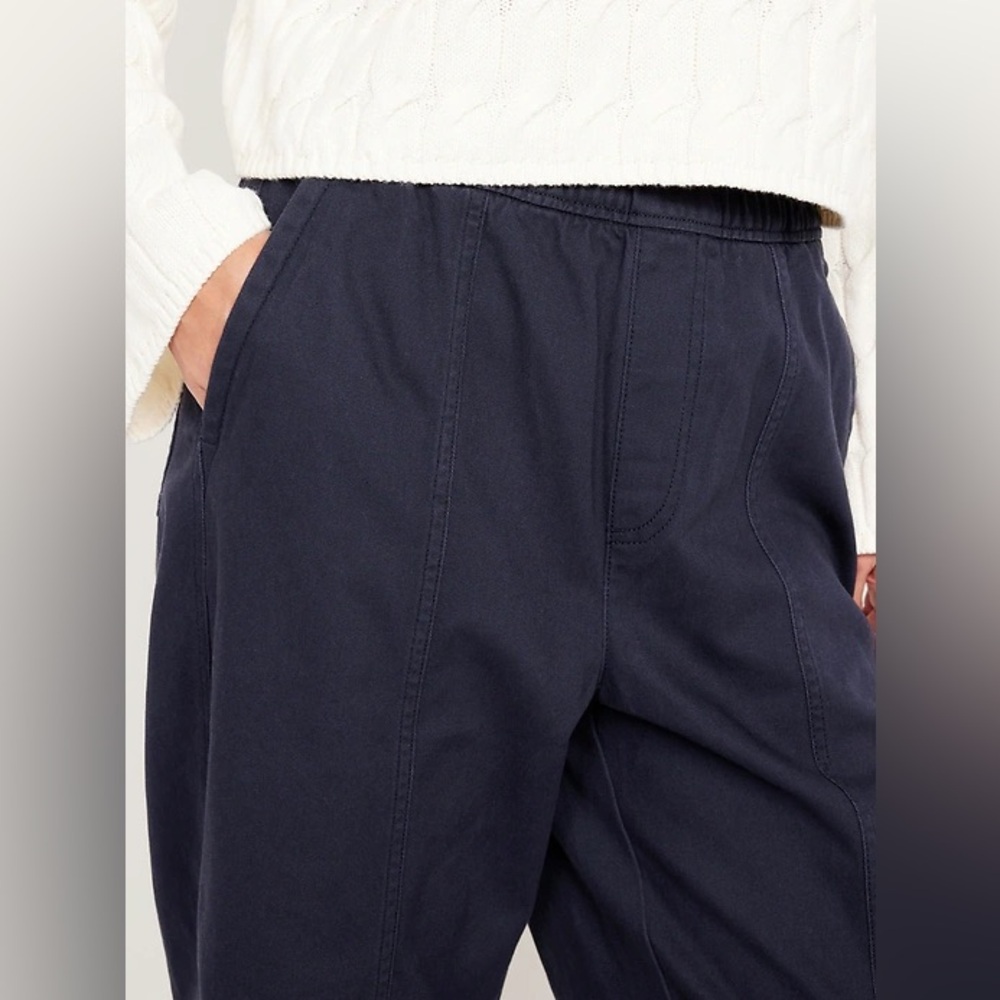 Old Navy Navy High-Rise Wide-Leg Pants - Picture 4 of 6